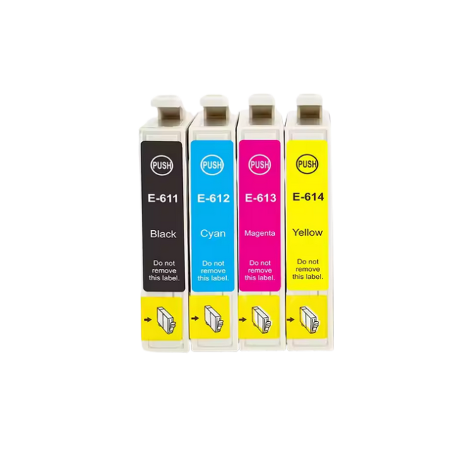 Zestaw tuszy T0611 T0612 CMYK do drukarek EPSON D68/ D88/ DX3800/ DX3850/ DX4200/ DX4800 - zamienniki
